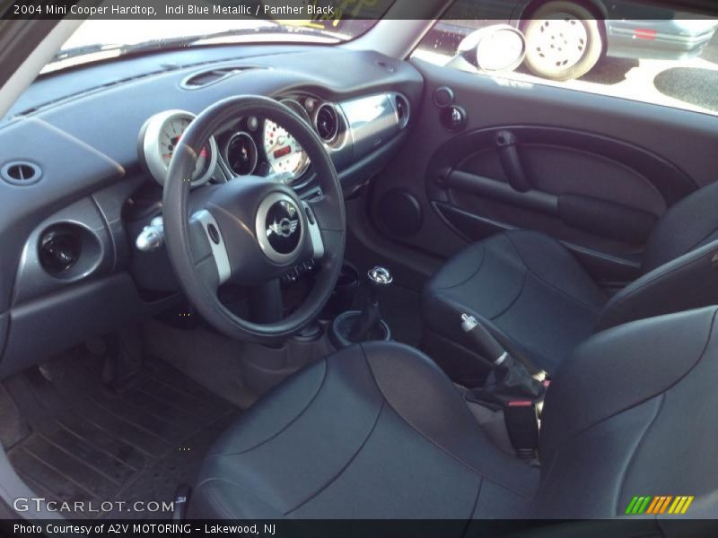 Indi Blue Metallic / Panther Black 2004 Mini Cooper Hardtop