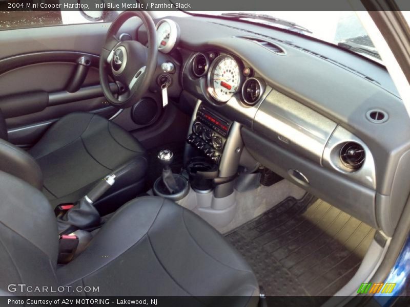 Indi Blue Metallic / Panther Black 2004 Mini Cooper Hardtop