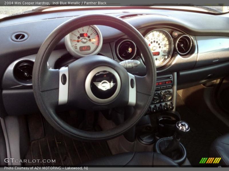 Indi Blue Metallic / Panther Black 2004 Mini Cooper Hardtop