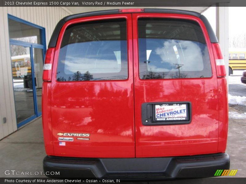 Victory Red / Medium Pewter 2013 Chevrolet Express 1500 Cargo Van