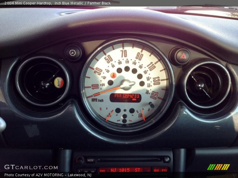 Indi Blue Metallic / Panther Black 2004 Mini Cooper Hardtop