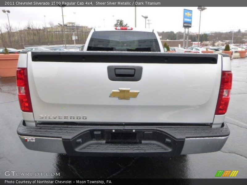 Sheer Silver Metallic / Dark Titanium 2011 Chevrolet Silverado 1500 Regular Cab 4x4