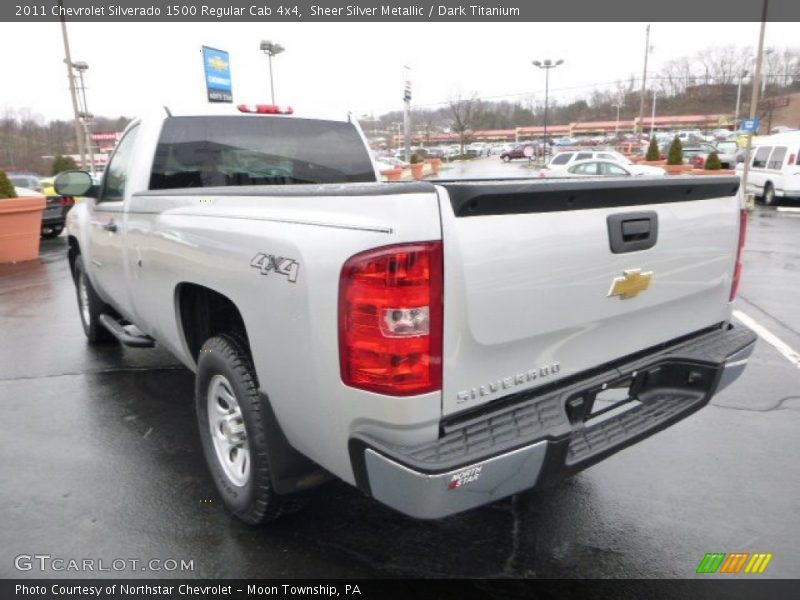 Sheer Silver Metallic / Dark Titanium 2011 Chevrolet Silverado 1500 Regular Cab 4x4