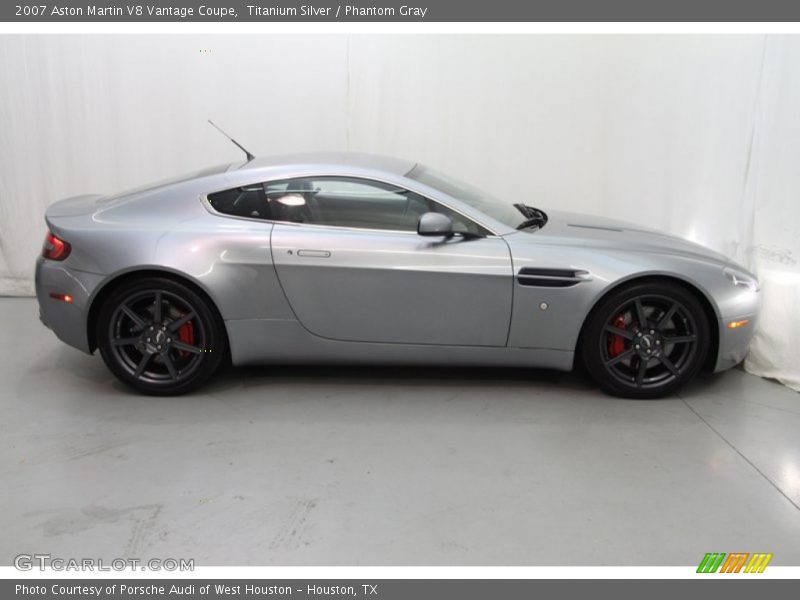 Titanium Silver / Phantom Gray 2007 Aston Martin V8 Vantage Coupe