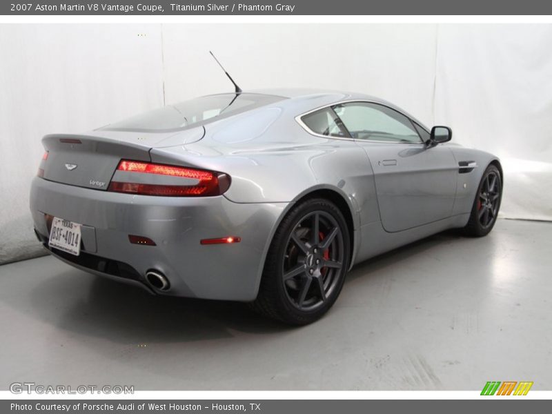 Titanium Silver / Phantom Gray 2007 Aston Martin V8 Vantage Coupe