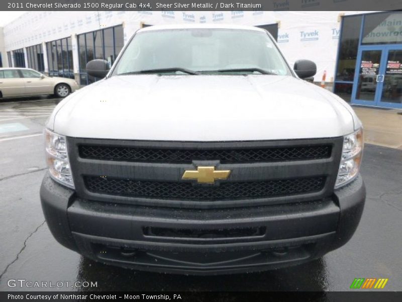 Sheer Silver Metallic / Dark Titanium 2011 Chevrolet Silverado 1500 Regular Cab 4x4