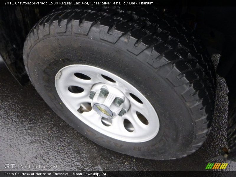 Sheer Silver Metallic / Dark Titanium 2011 Chevrolet Silverado 1500 Regular Cab 4x4