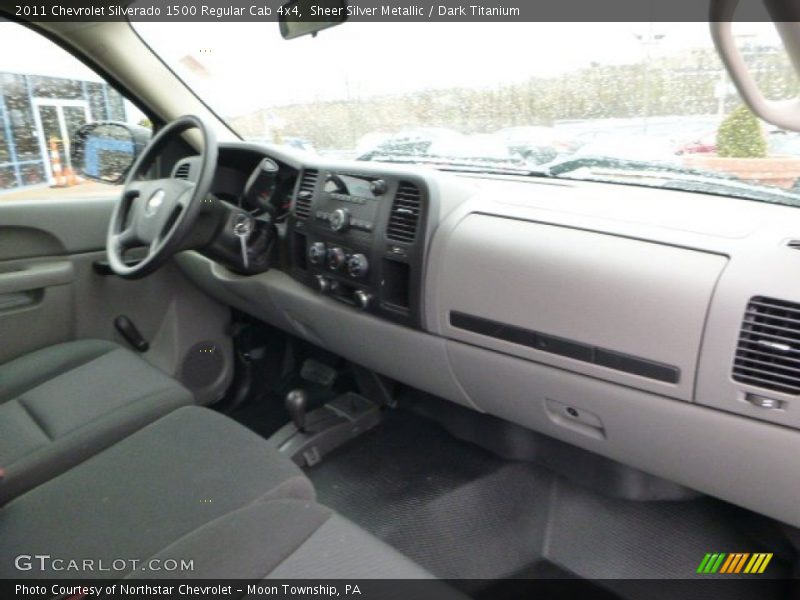 Sheer Silver Metallic / Dark Titanium 2011 Chevrolet Silverado 1500 Regular Cab 4x4
