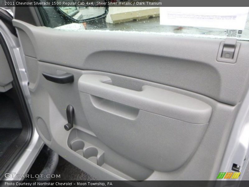 Sheer Silver Metallic / Dark Titanium 2011 Chevrolet Silverado 1500 Regular Cab 4x4