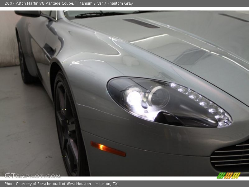 Titanium Silver / Phantom Gray 2007 Aston Martin V8 Vantage Coupe