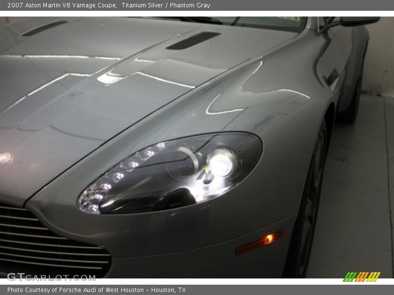 Titanium Silver / Phantom Gray 2007 Aston Martin V8 Vantage Coupe