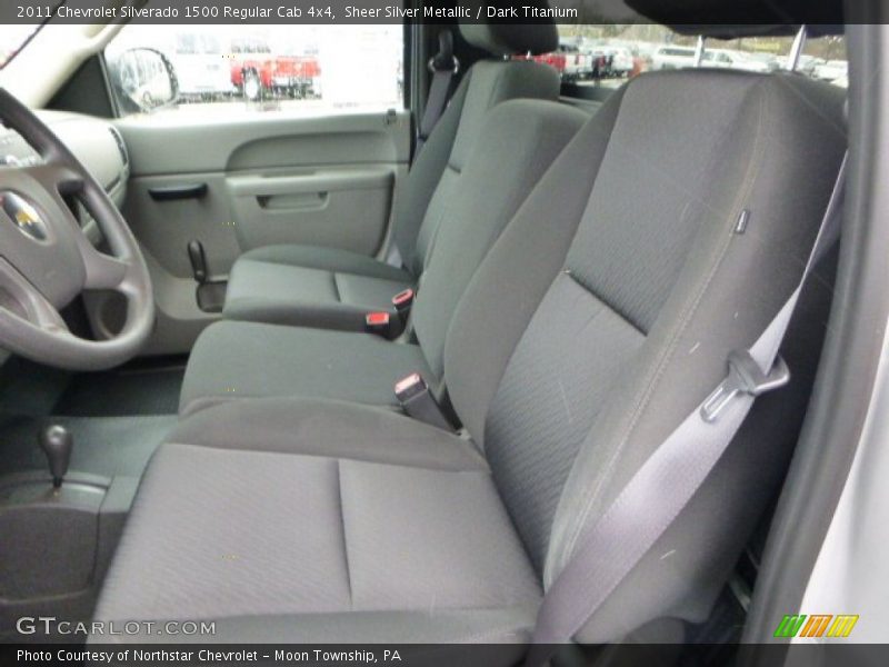 Sheer Silver Metallic / Dark Titanium 2011 Chevrolet Silverado 1500 Regular Cab 4x4