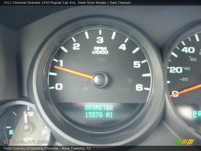 Sheer Silver Metallic / Dark Titanium 2011 Chevrolet Silverado 1500 Regular Cab 4x4