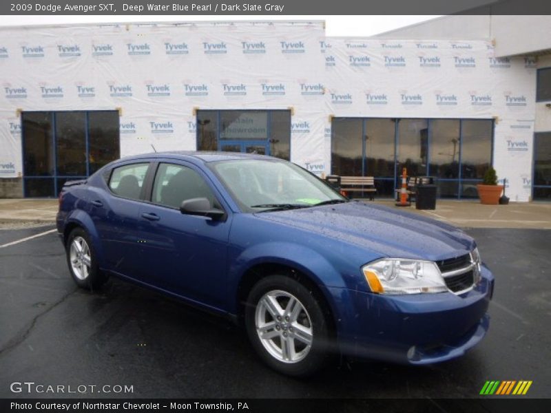 Deep Water Blue Pearl / Dark Slate Gray 2009 Dodge Avenger SXT