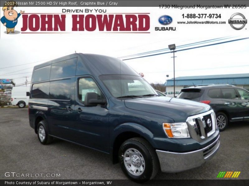 Graphite Blue / Gray 2013 Nissan NV 2500 HD SV High Roof