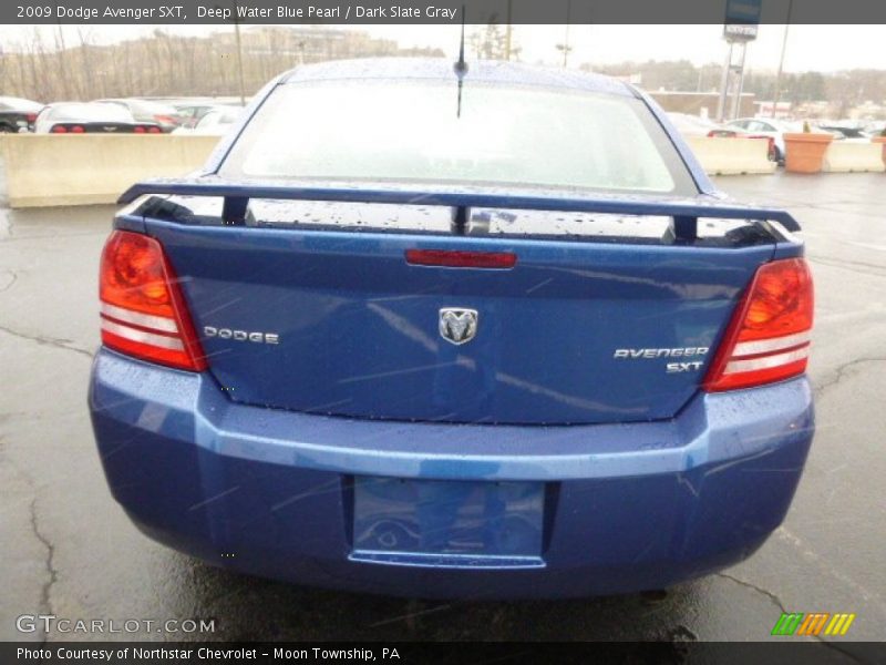 Deep Water Blue Pearl / Dark Slate Gray 2009 Dodge Avenger SXT