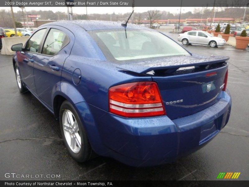 Deep Water Blue Pearl / Dark Slate Gray 2009 Dodge Avenger SXT