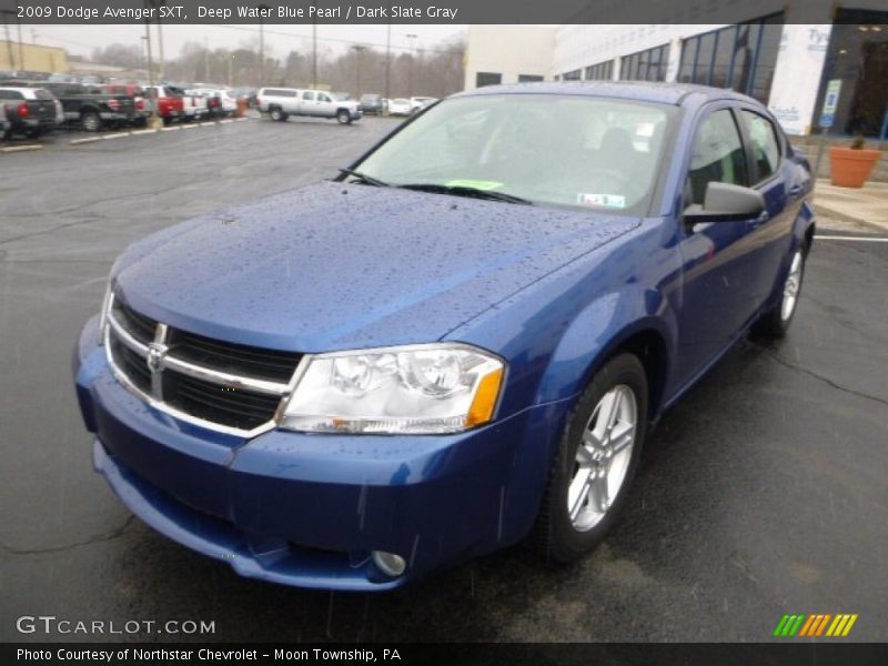 Deep Water Blue Pearl / Dark Slate Gray 2009 Dodge Avenger SXT