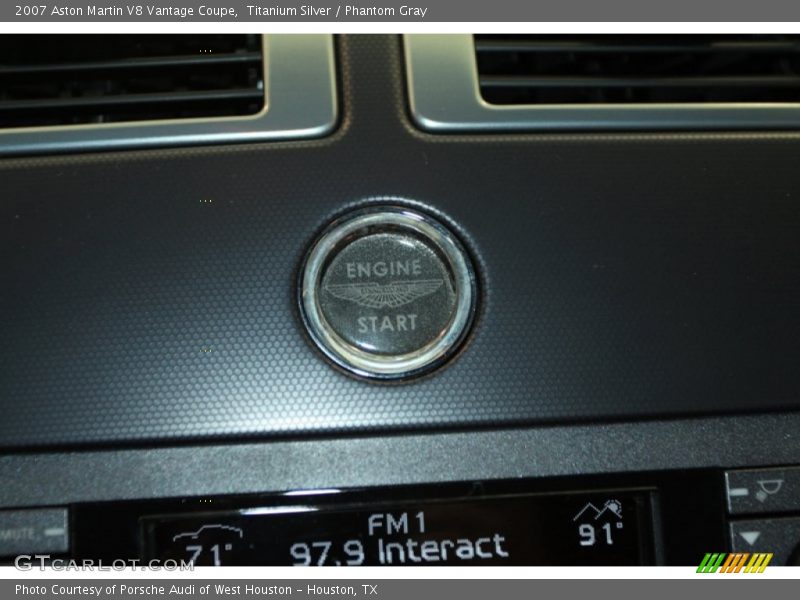 Titanium Silver / Phantom Gray 2007 Aston Martin V8 Vantage Coupe