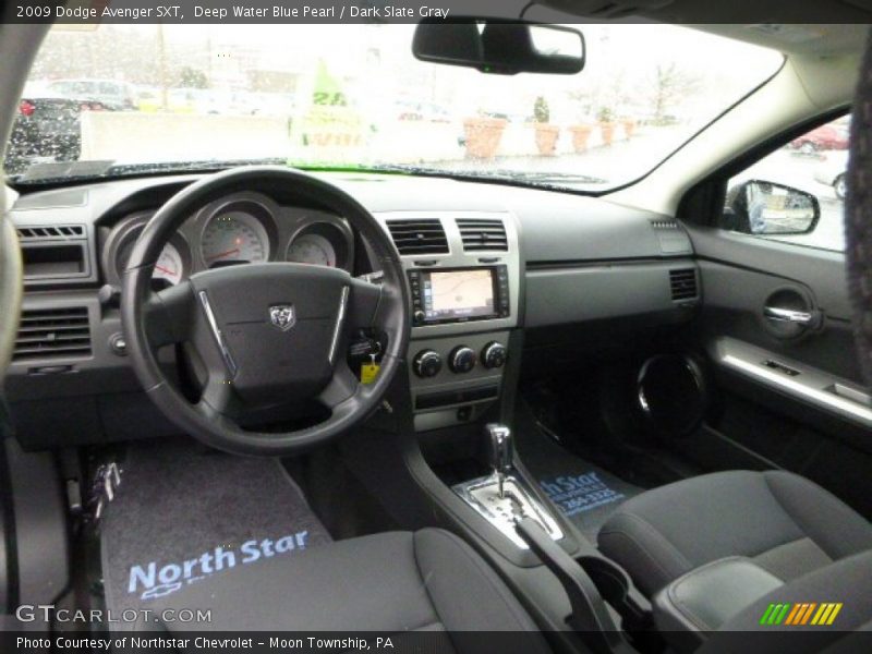 Deep Water Blue Pearl / Dark Slate Gray 2009 Dodge Avenger SXT