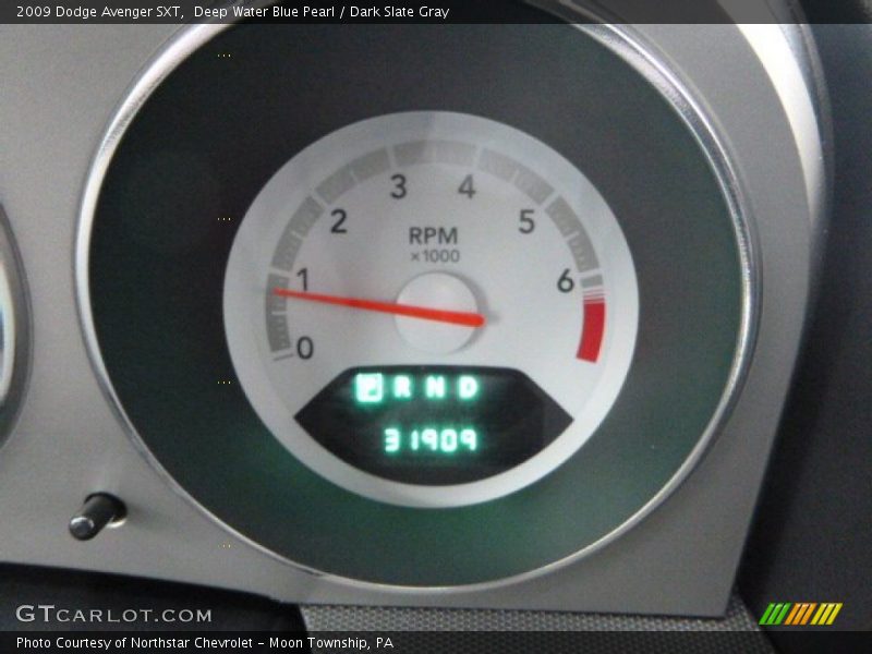 Deep Water Blue Pearl / Dark Slate Gray 2009 Dodge Avenger SXT