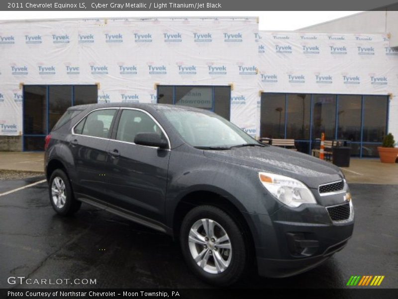 Cyber Gray Metallic / Light Titanium/Jet Black 2011 Chevrolet Equinox LS