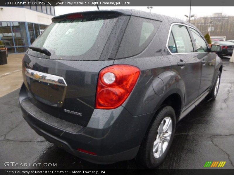 Cyber Gray Metallic / Light Titanium/Jet Black 2011 Chevrolet Equinox LS