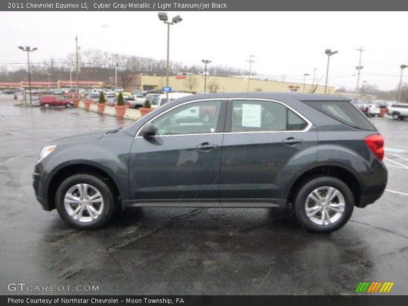 Cyber Gray Metallic / Light Titanium/Jet Black 2011 Chevrolet Equinox LS
