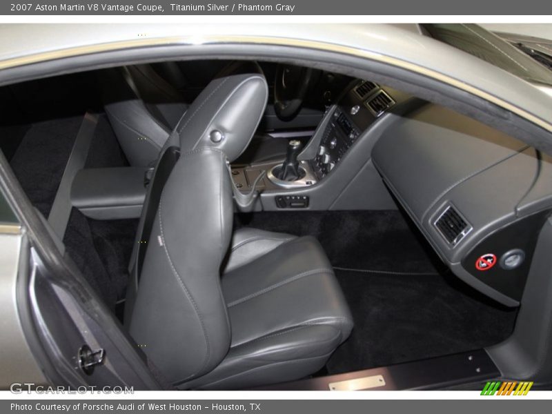 Titanium Silver / Phantom Gray 2007 Aston Martin V8 Vantage Coupe