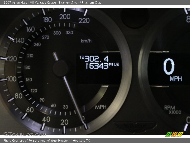  2007 V8 Vantage Coupe Coupe Gauges