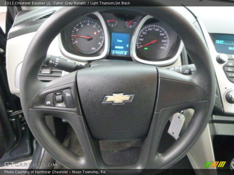 Cyber Gray Metallic / Light Titanium/Jet Black 2011 Chevrolet Equinox LS