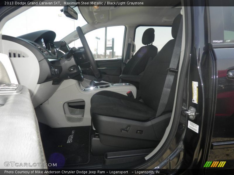 Maximum Steel Metallic / Black/Light Graystone 2013 Dodge Grand Caravan SXT