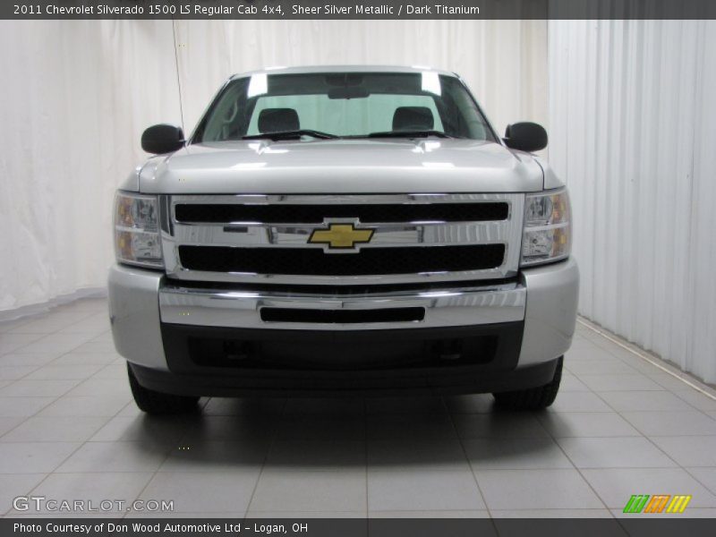 Sheer Silver Metallic / Dark Titanium 2011 Chevrolet Silverado 1500 LS Regular Cab 4x4