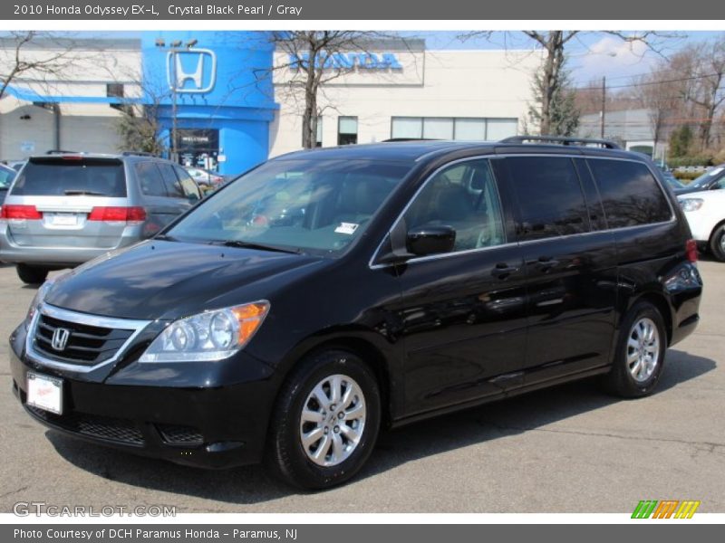 Crystal Black Pearl / Gray 2010 Honda Odyssey EX-L