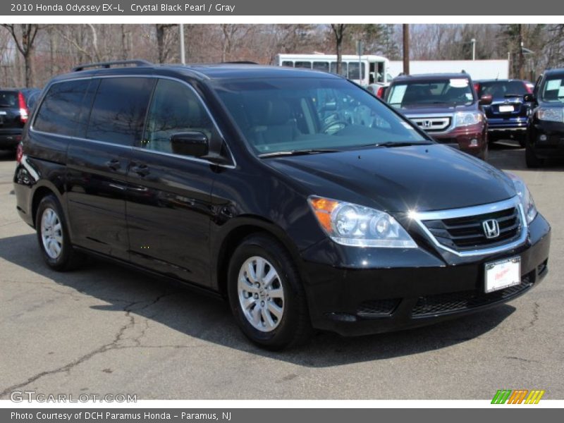 Crystal Black Pearl / Gray 2010 Honda Odyssey EX-L