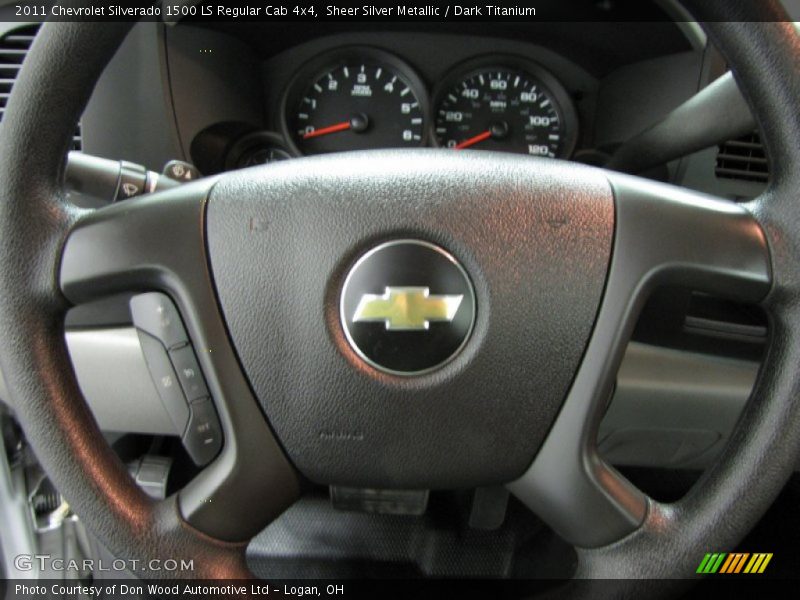 Sheer Silver Metallic / Dark Titanium 2011 Chevrolet Silverado 1500 LS Regular Cab 4x4