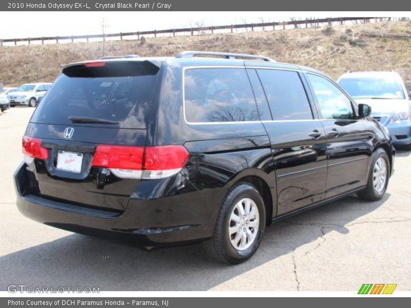 Crystal Black Pearl / Gray 2010 Honda Odyssey EX-L