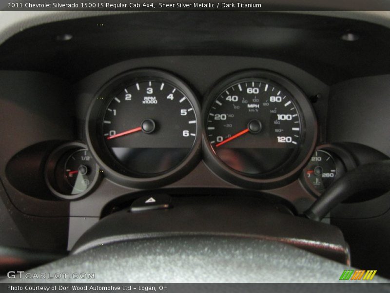 Sheer Silver Metallic / Dark Titanium 2011 Chevrolet Silverado 1500 LS Regular Cab 4x4