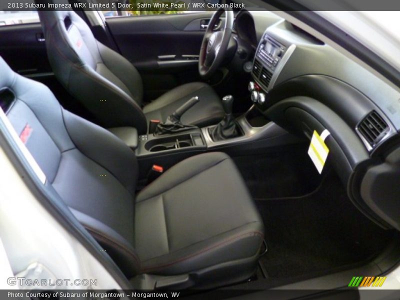 Front Seat of 2013 Impreza WRX Limited 5 Door