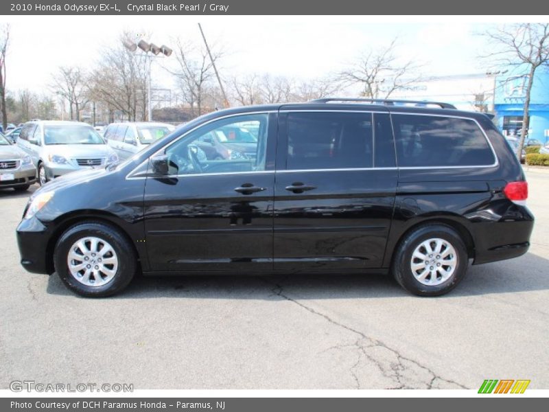Crystal Black Pearl / Gray 2010 Honda Odyssey EX-L
