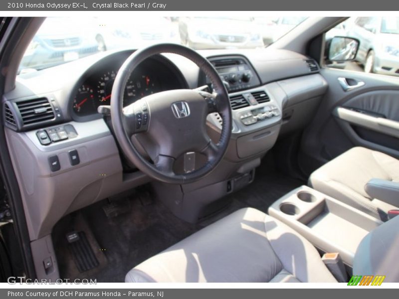 Crystal Black Pearl / Gray 2010 Honda Odyssey EX-L