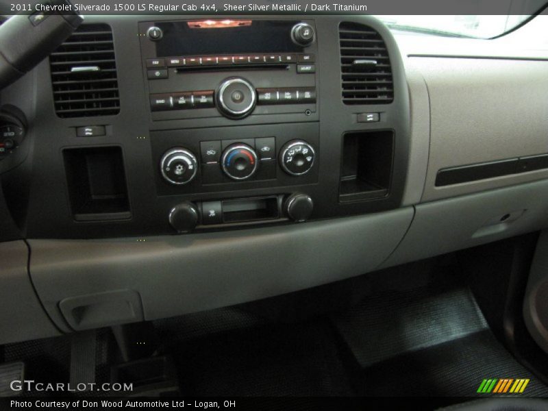 Sheer Silver Metallic / Dark Titanium 2011 Chevrolet Silverado 1500 LS Regular Cab 4x4