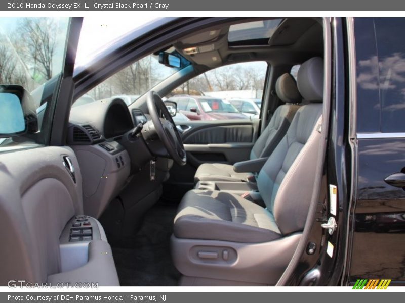 Crystal Black Pearl / Gray 2010 Honda Odyssey EX-L