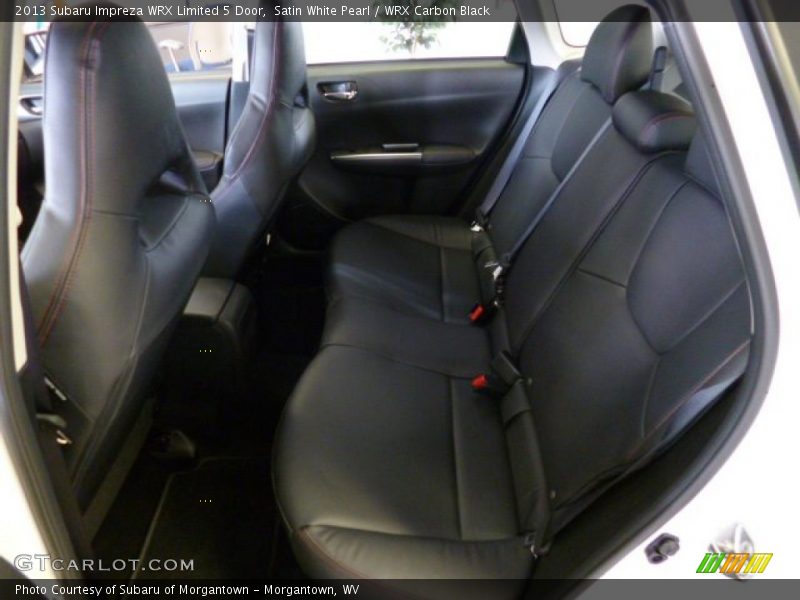 Satin White Pearl / WRX Carbon Black 2013 Subaru Impreza WRX Limited 5 Door