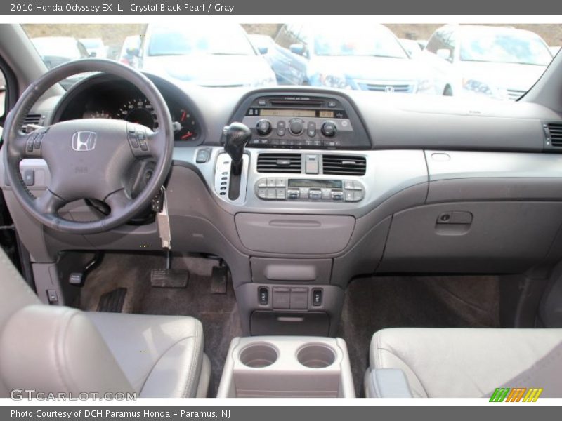 Crystal Black Pearl / Gray 2010 Honda Odyssey EX-L