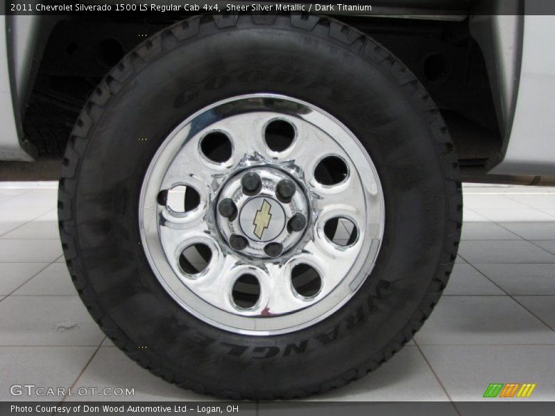 Sheer Silver Metallic / Dark Titanium 2011 Chevrolet Silverado 1500 LS Regular Cab 4x4