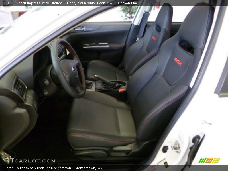  2013 Impreza WRX Limited 5 Door WRX Carbon Black Interior