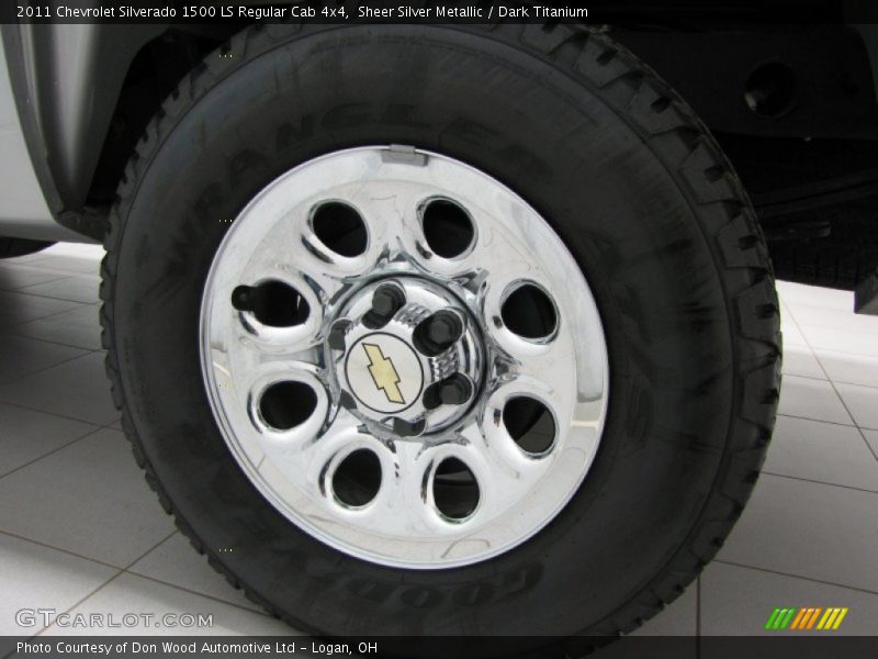 Sheer Silver Metallic / Dark Titanium 2011 Chevrolet Silverado 1500 LS Regular Cab 4x4