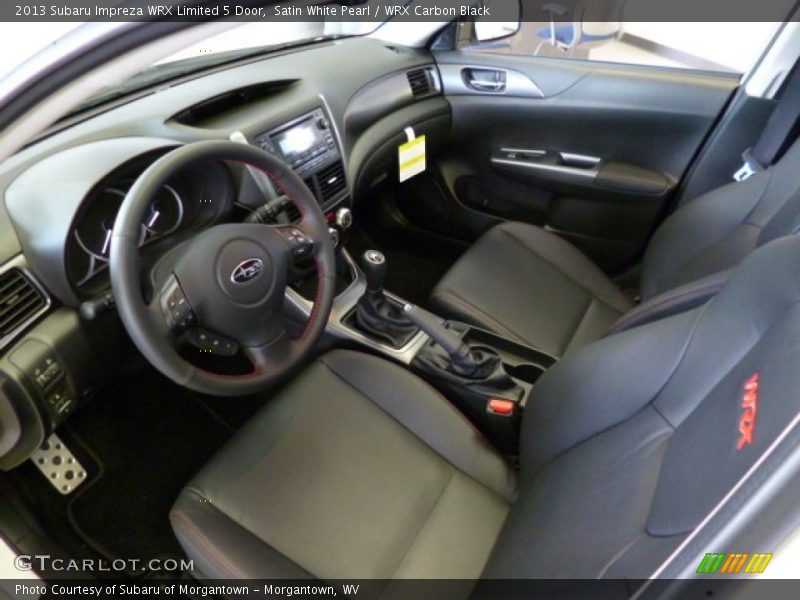  2013 Impreza WRX Limited 5 Door WRX Carbon Black Interior