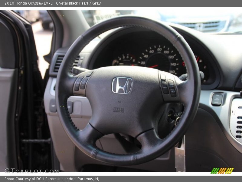 Crystal Black Pearl / Gray 2010 Honda Odyssey EX-L